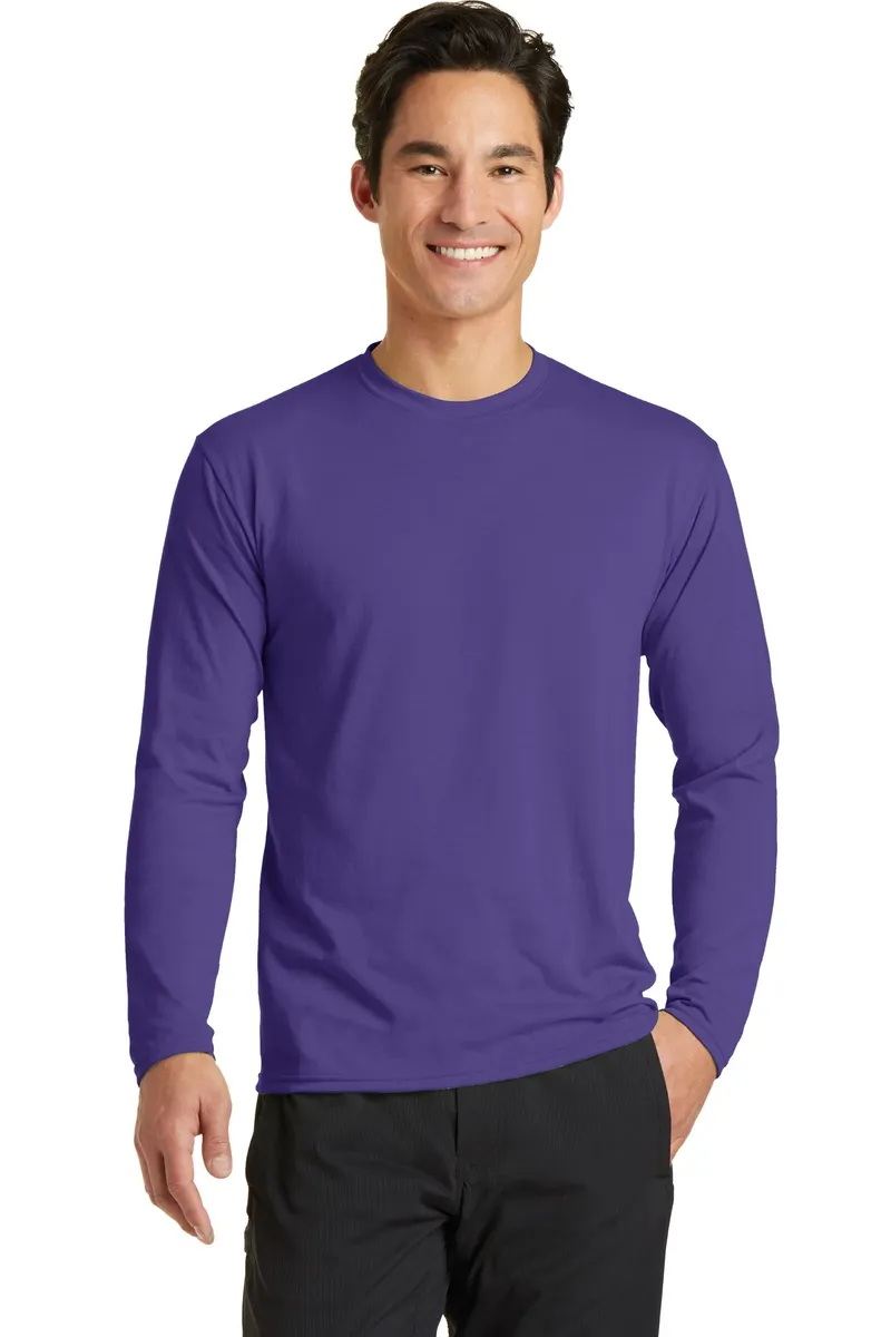 Port & Co Long Sleeve Performance Blend Tee. PC381LS - additional view 2