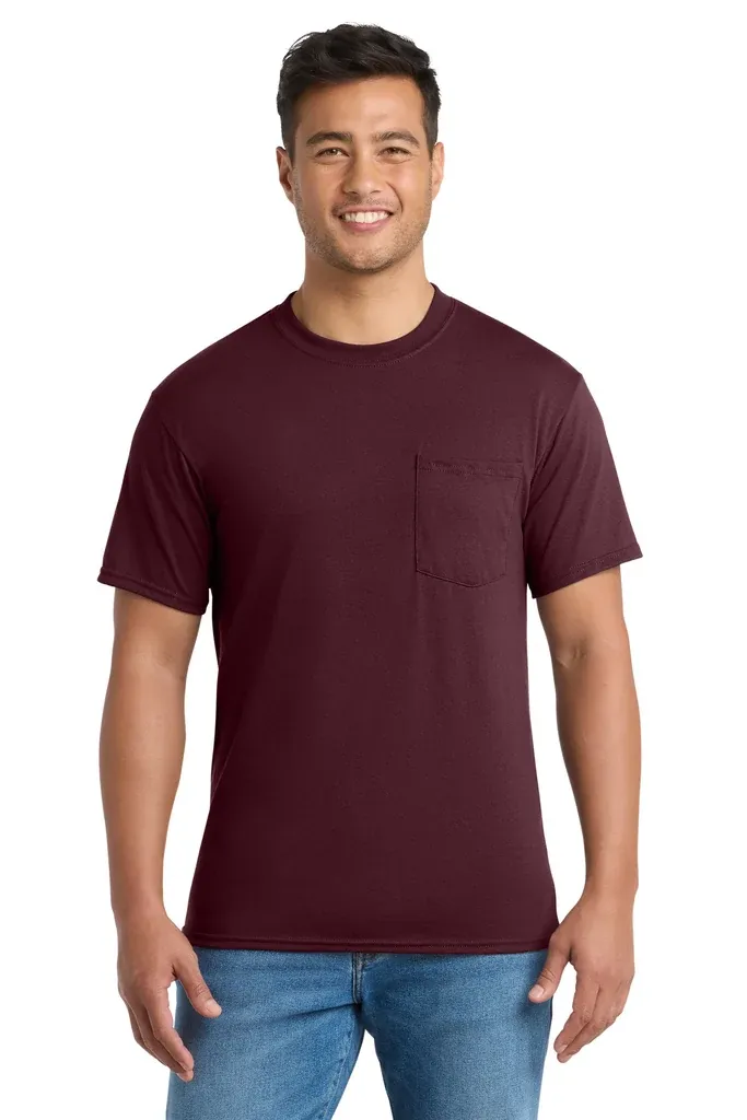 Port & Co Tall Core Blend Pocket Tee. PC55PT