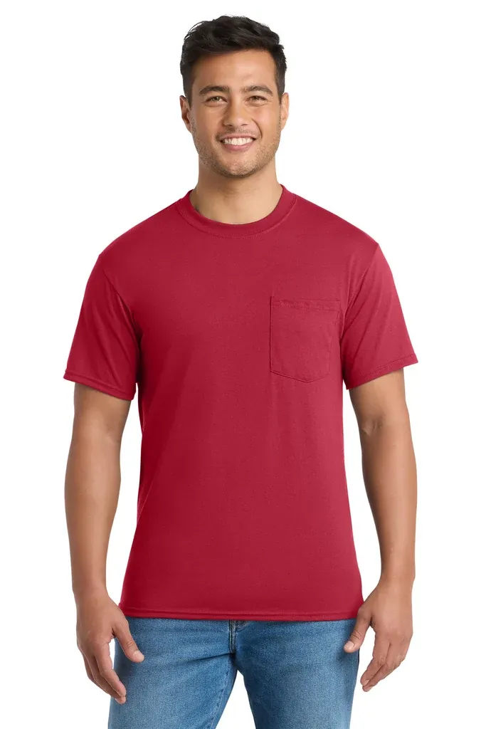 Port & Co Tall Core Blend Pocket Tee. PC55PT - additional view 9