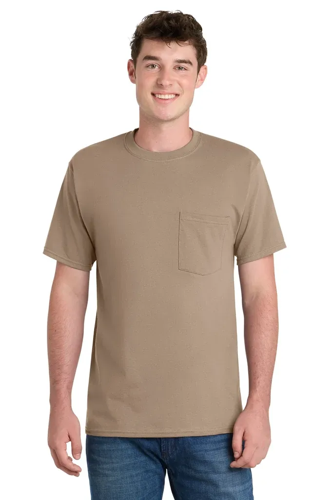 Port & Co Tall Essential Pocket Tee. PC61PT - additional view 5