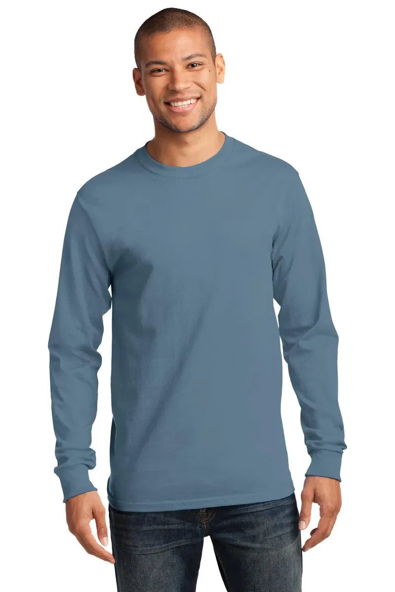 Port & Co Tall Long Sleeve Essential Tee. PC61LST