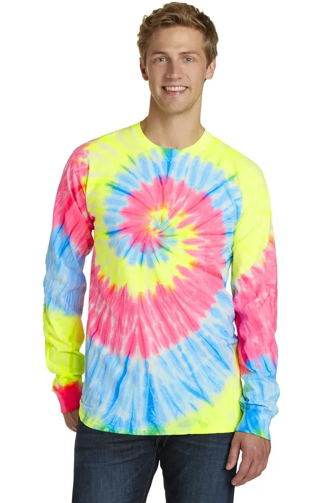 Port & Co Tie-Dye Long Sleeve Tee.  PC147LS - additional view 5