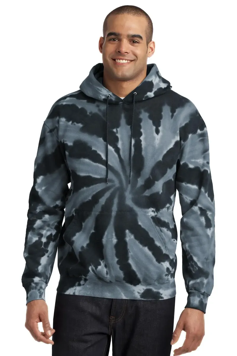 Port & Co Tie-Dye Pullover Hooded Sweatshirt. PC146 - additional view 3