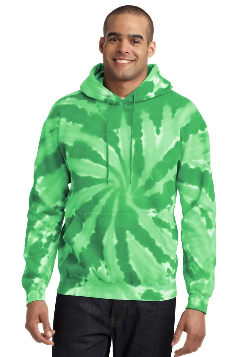 Port & Co Tie-Dye Pullover Hooded Sweatshirt. PC146