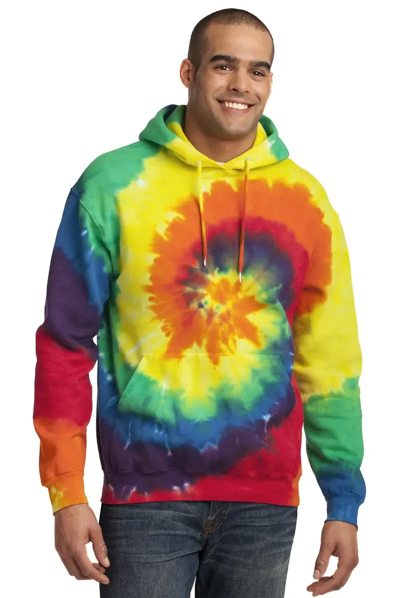 Port & Co Tie-Dye Pullover Hooded Sweatshirt. PC146 - additional view 1