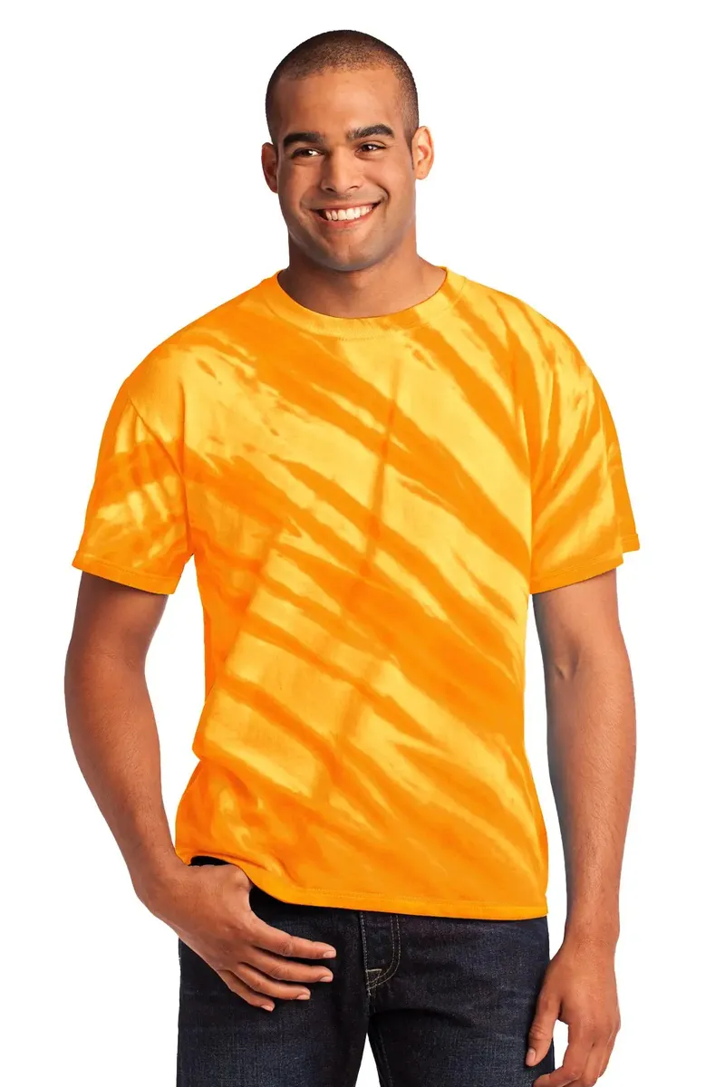 Port & Co Tiger Stripe Tie-Dye Tee. PC148 - additional view 2