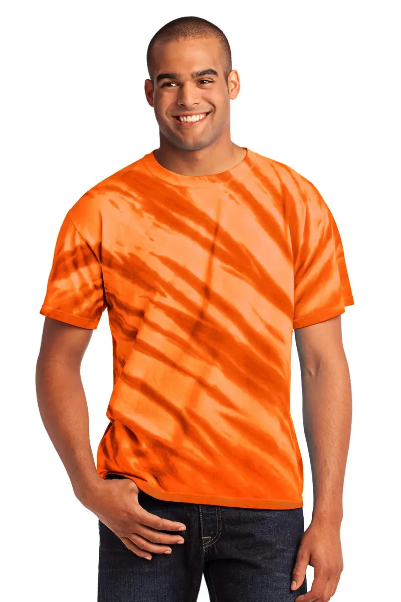 Port & Co Tiger Stripe Tie-Dye Tee. PC148 - additional view 1