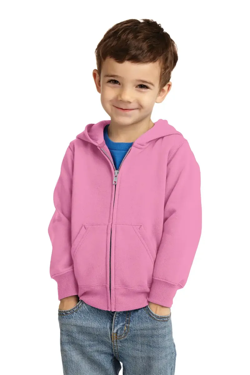 Port & Co Toddler Core Fleece Full-Zip Hooded Sweatshirt. CAR78TZH - additional view 1