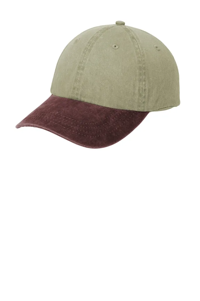 Port & Co Two-Tone Pigment-Dyed Cap.  CP83
