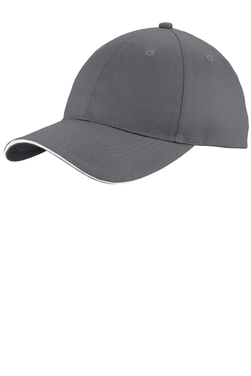 Port & Co Unstructured Sandwich Bill Cap. C919 - additional view 2
