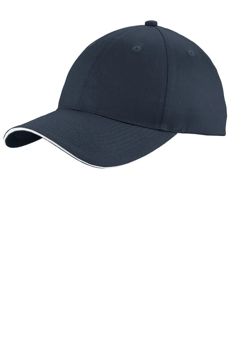 Port & Co Unstructured Sandwich Bill Cap. C919 - additional view 1