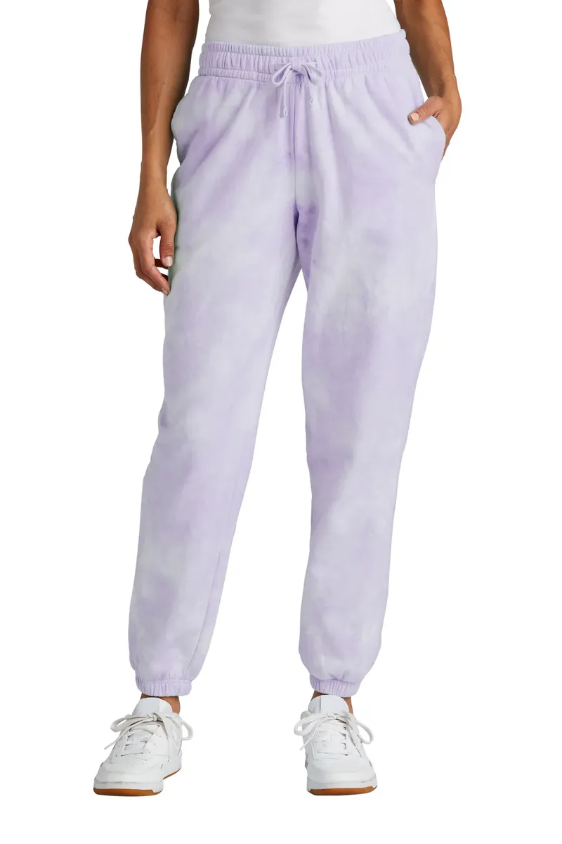 Port & Co Women's Beach Wash® Cloud Tie-Dye Sweatpant LPC140P - additional view 2