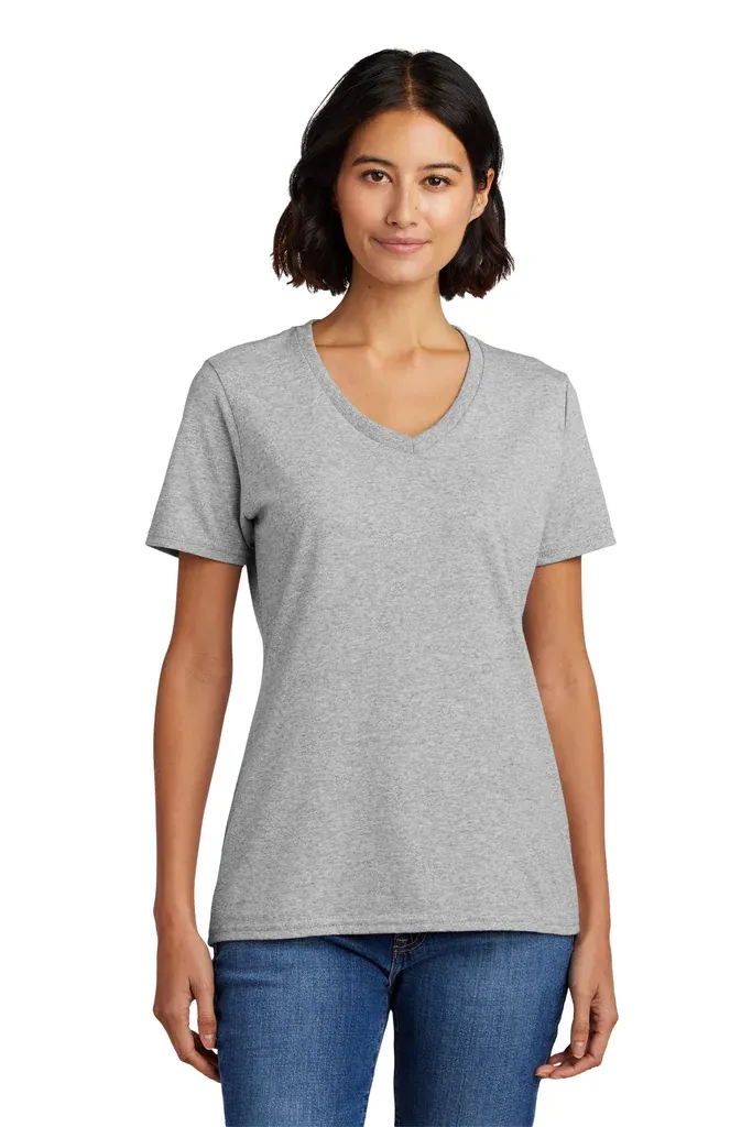Port & Co Women's Core Cotton V-Neck Tee. LPC54V - additional view 13