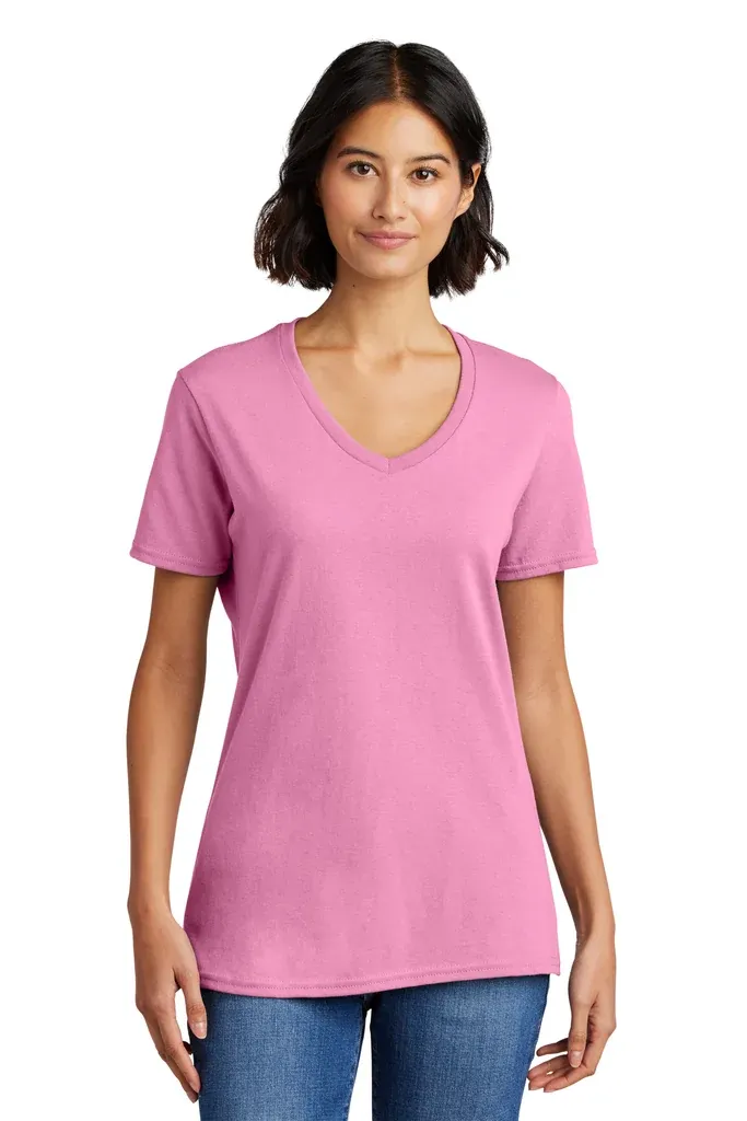 Port & Co Women's Core Cotton V-Neck Tee. LPC54V - additional view 24
