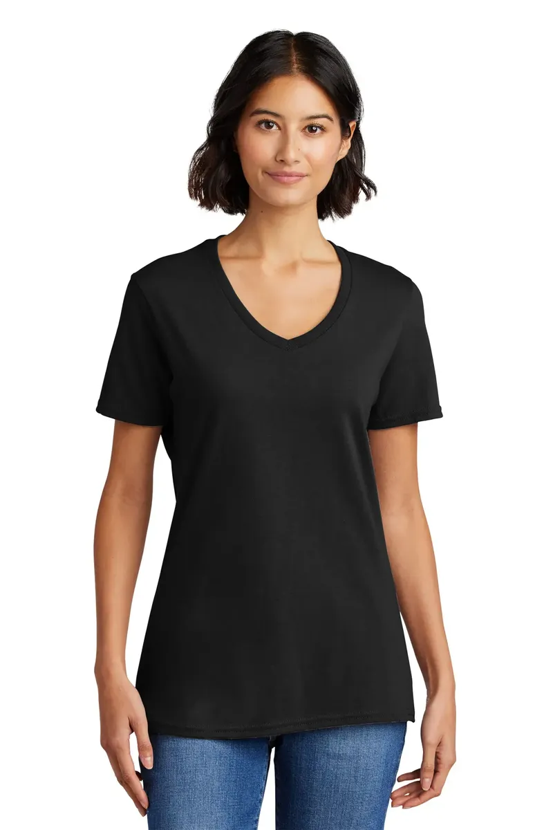 Port & Co Women's Core Cotton V-Neck Tee. LPC54V - additional view 2