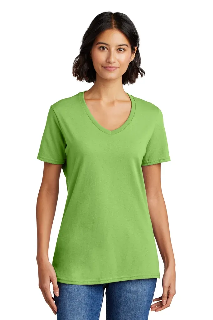 Port & Co Women's Core Cotton V-Neck Tee. LPC54V - additional view 1