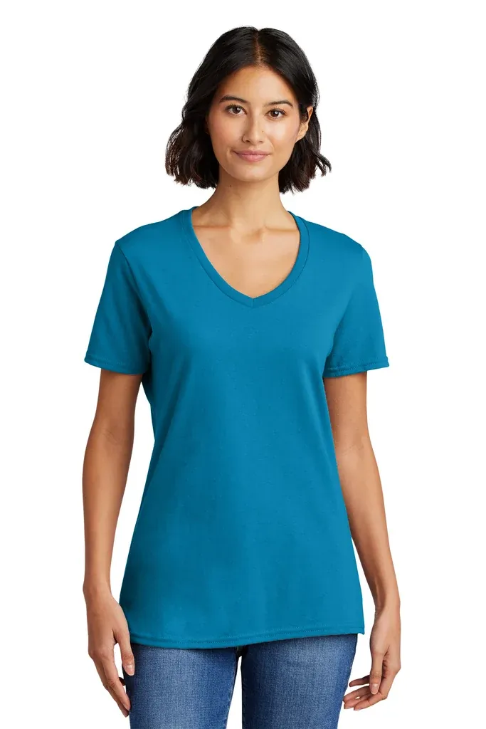 Port & Co Women's Core Cotton V-Neck Tee. LPC54V - additional view 14