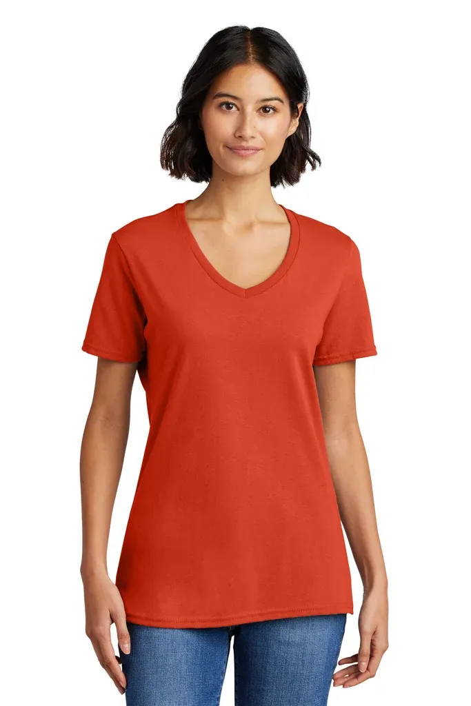 Port & Co Women's Core Cotton V-Neck Tee. LPC54V