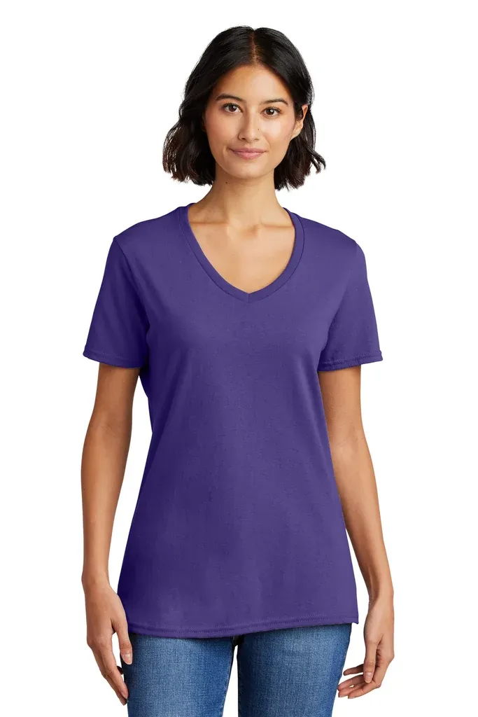 Port & Co Women's Core Cotton V-Neck Tee. LPC54V - additional view 17