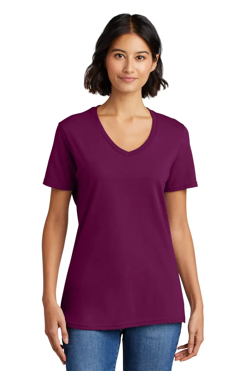 Port & Co Women's Core Cotton V-Neck Tee. LPC54V - additional view 18
