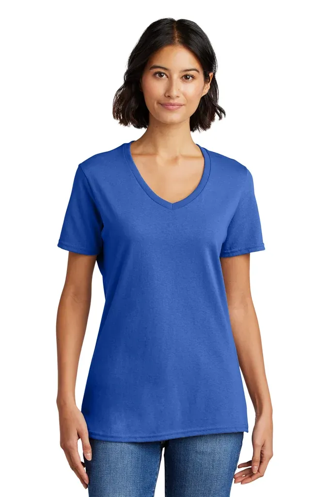Port & Co Women's Core Cotton V-Neck Tee. LPC54V - additional view 15