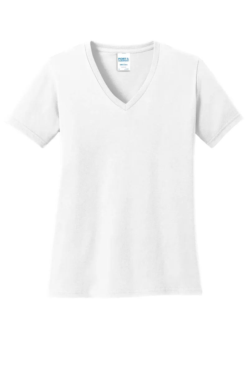 Port & Co Women's Core Cotton V-Neck Tee. LPC54V - additional view 8