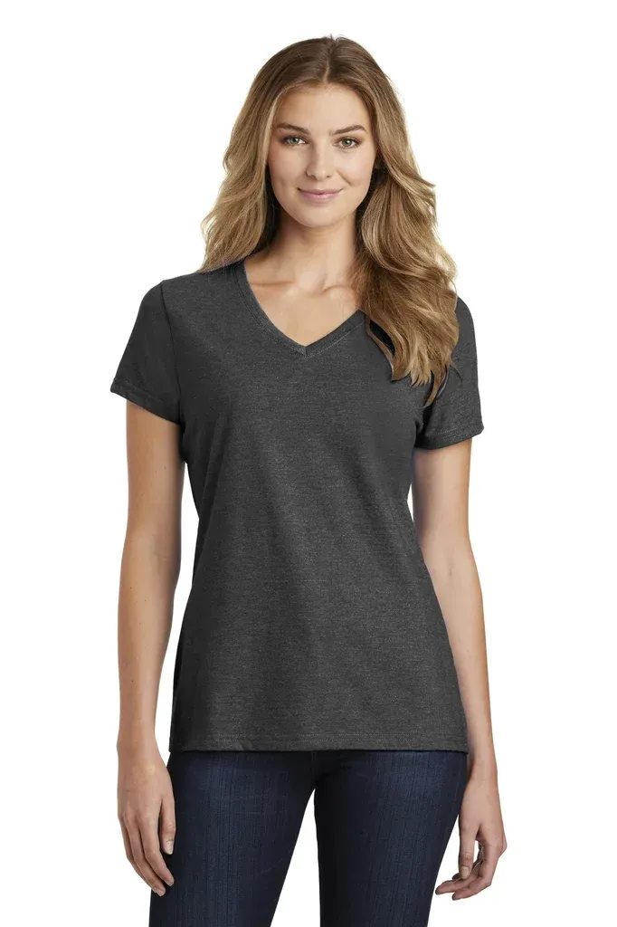 Port & Co Women's Fan Favorite Blend V-Neck Tee. LPC455V - additional view 1