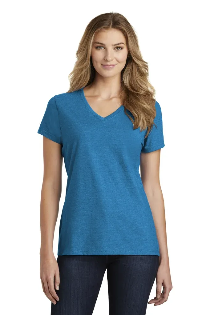 Port & Co Women's Fan Favorite Blend V-Neck Tee. LPC455V - additional view 3