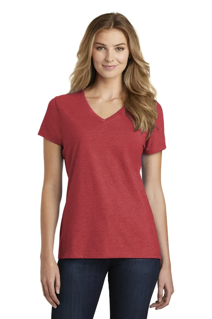 Port & Co Women's Fan Favorite Blend V-Neck Tee. LPC455V - additional view 2