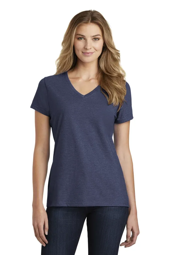 Port & Co Women's Fan Favorite Blend V-Neck Tee. LPC455V - additional view 7