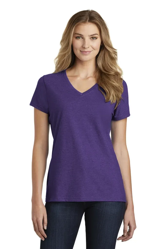 Port & Co Women's Fan Favorite Blend V-Neck Tee. LPC455V - additional view 8