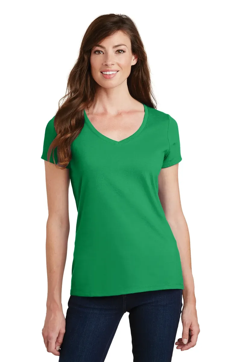 Port & Co Women's Fan Favorite V-Neck Tee. LPC450V - additional view 2