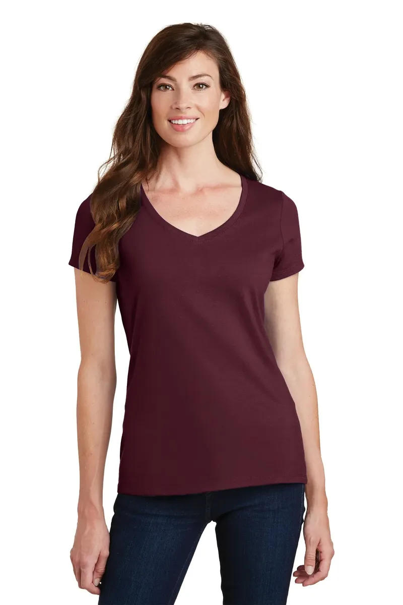 Port & Co Women's Fan Favorite V-Neck Tee. LPC450V - additional view 4