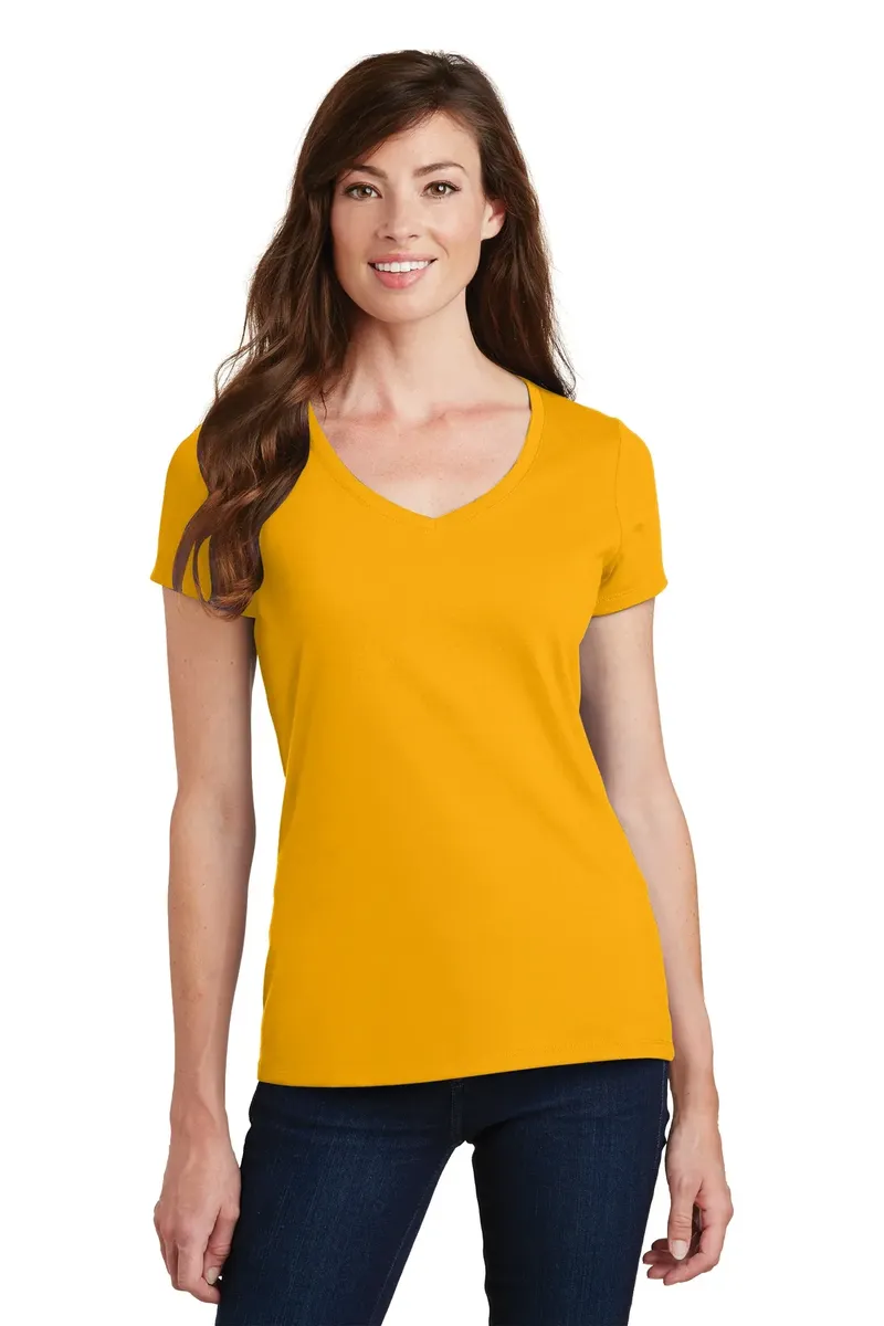 Port & Co Women's Fan Favorite V-Neck Tee. LPC450V - additional view 1