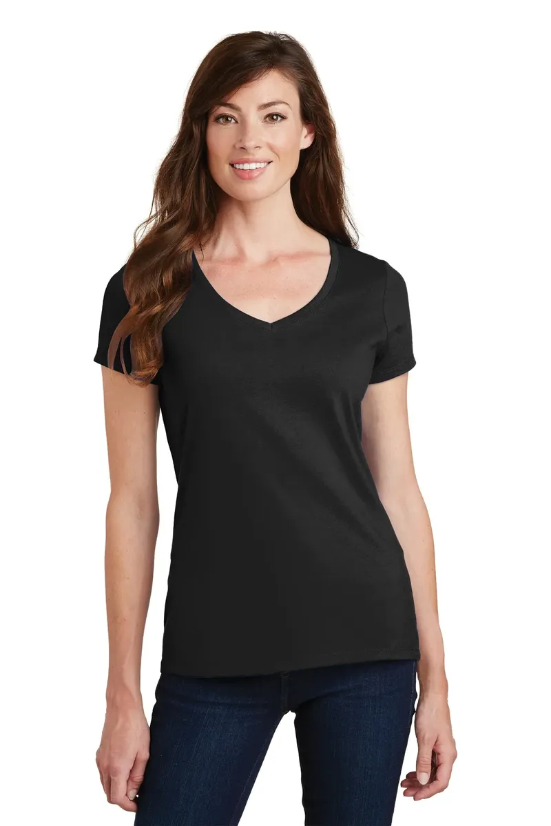 Port & Co Women's Fan Favorite V-Neck Tee. LPC450V - additional view 6