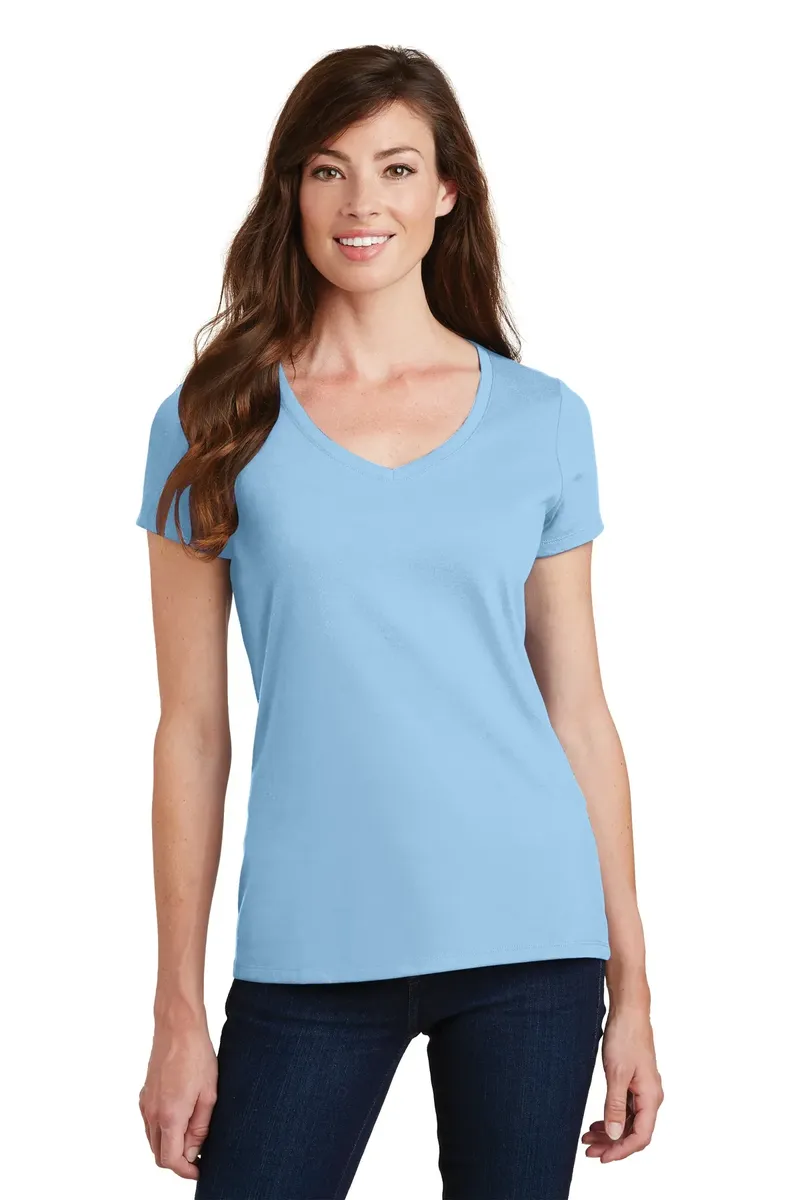 Port & Co Women's Fan Favorite V-Neck Tee. LPC450V - additional view 3