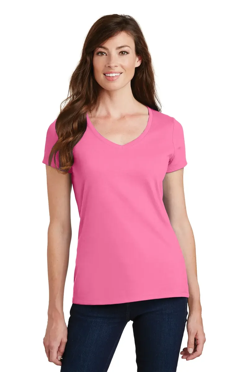Port & Co Women's Fan Favorite V-Neck Tee. LPC450V - additional view 11