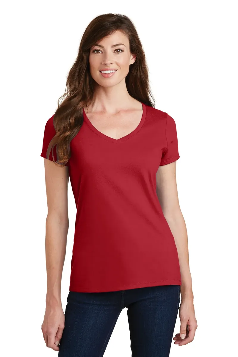 Port & Co Women's Fan Favorite V-Neck Tee. LPC450V - additional view 18