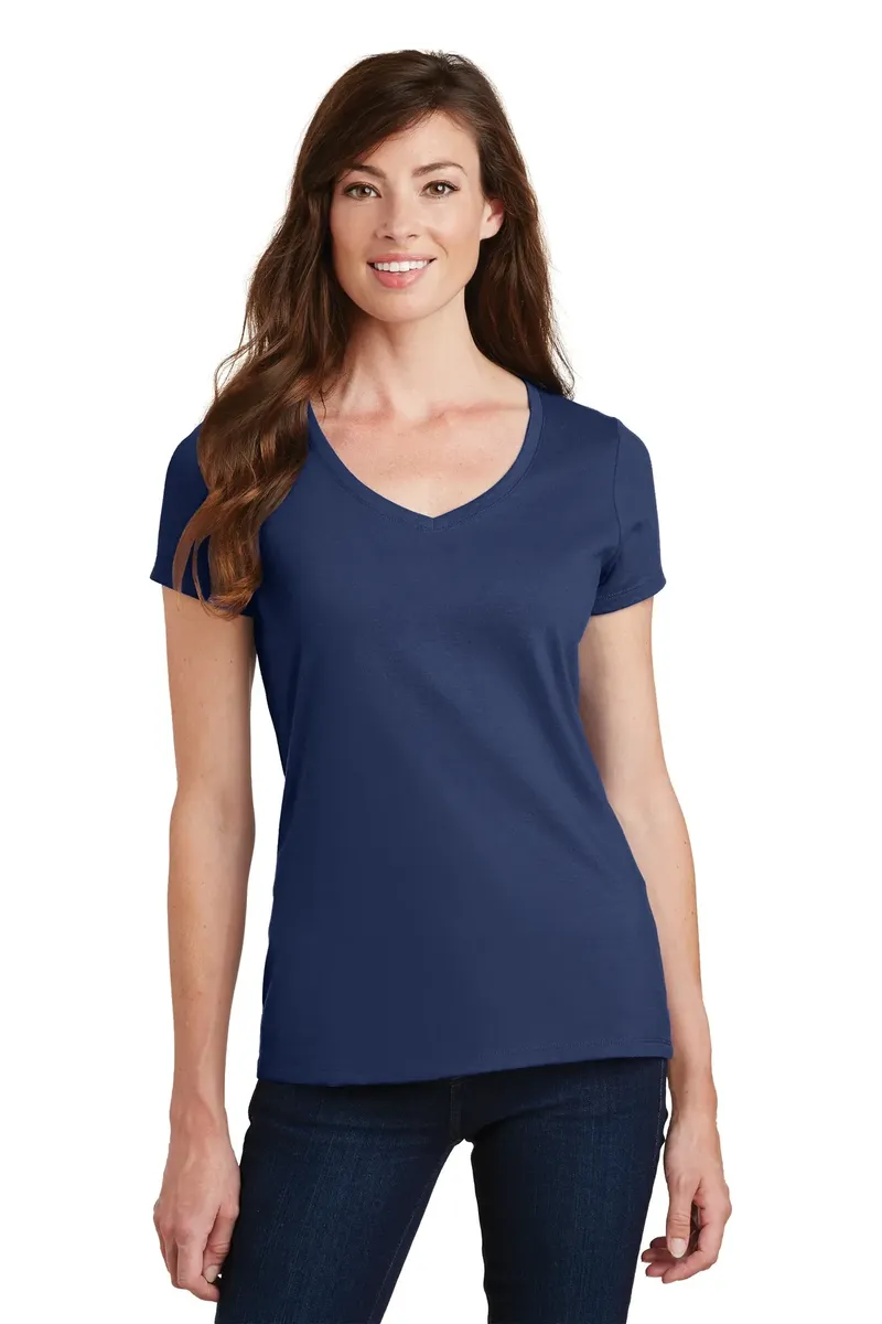 Port & Co Women's Fan Favorite V-Neck Tee. LPC450V - additional view 12