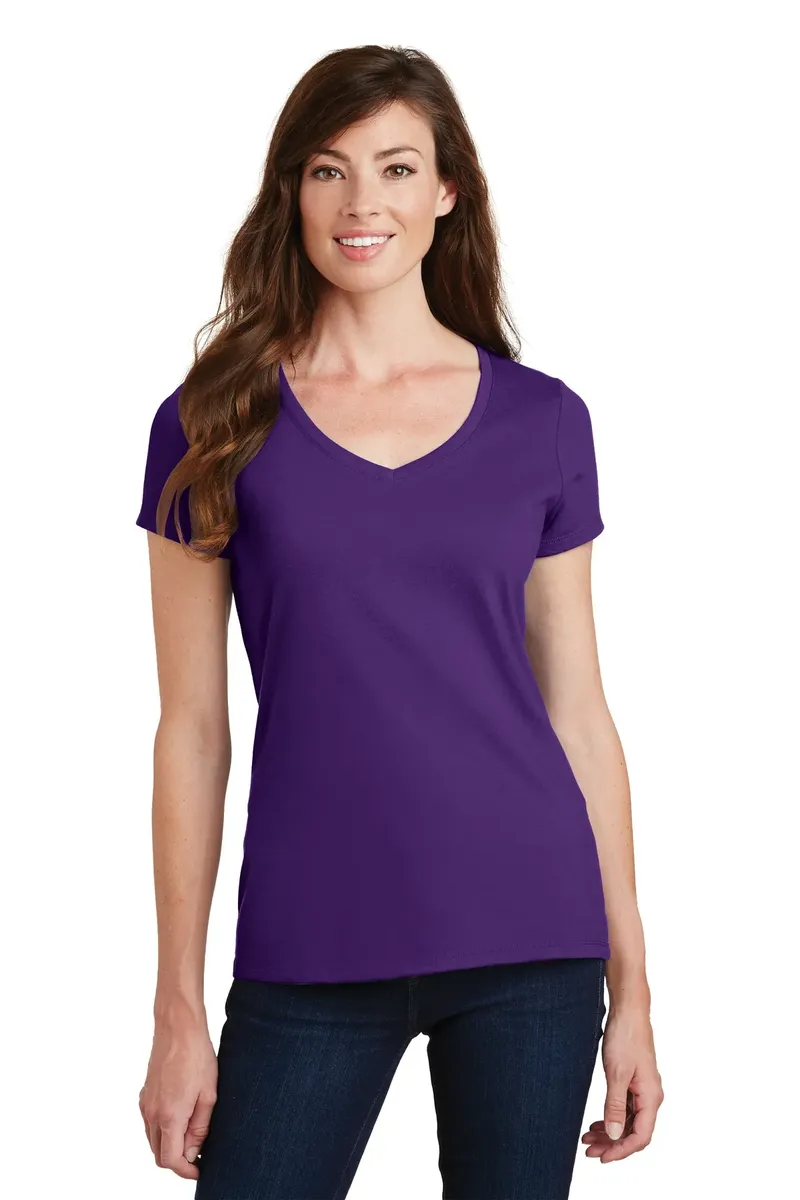 Port & Co Women's Fan Favorite V-Neck Tee. LPC450V - additional view 10