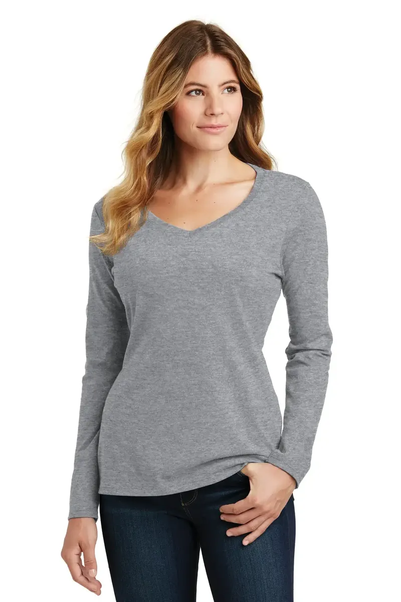 Port & Co Women's Long Sleeve Fan Favorite V-Neck Tee. LPC450VLS - additional view 12