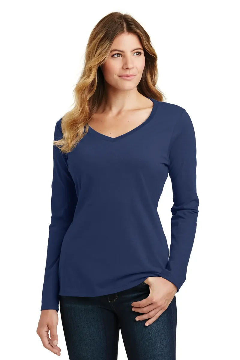 Port & Co Women's Long Sleeve Fan Favorite V-Neck Tee. LPC450VLS - additional view 10