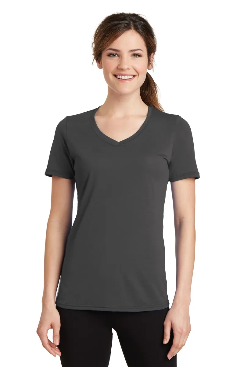 Port & Co Women's Performance Blend V-Neck Tee. LPC381V - additional view 5