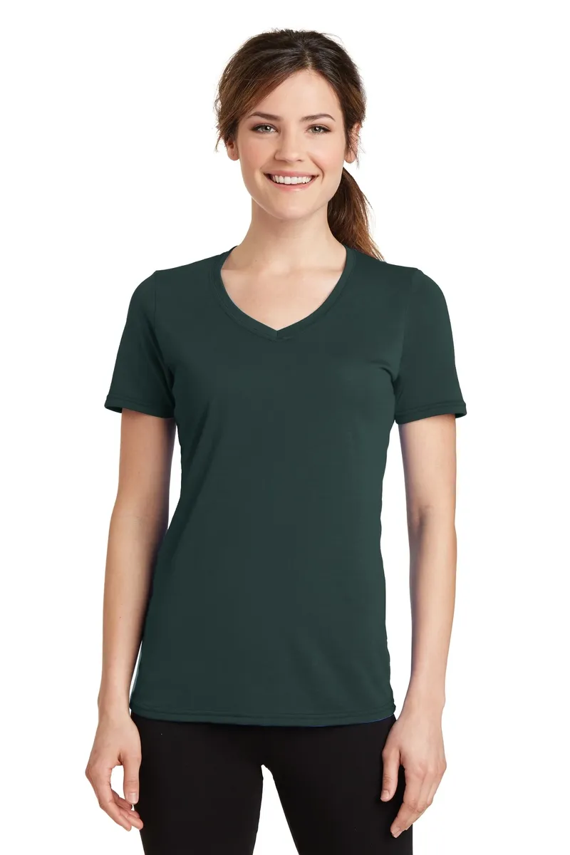 Port & Co Women's Performance Blend V-Neck Tee. LPC381V - additional view 8