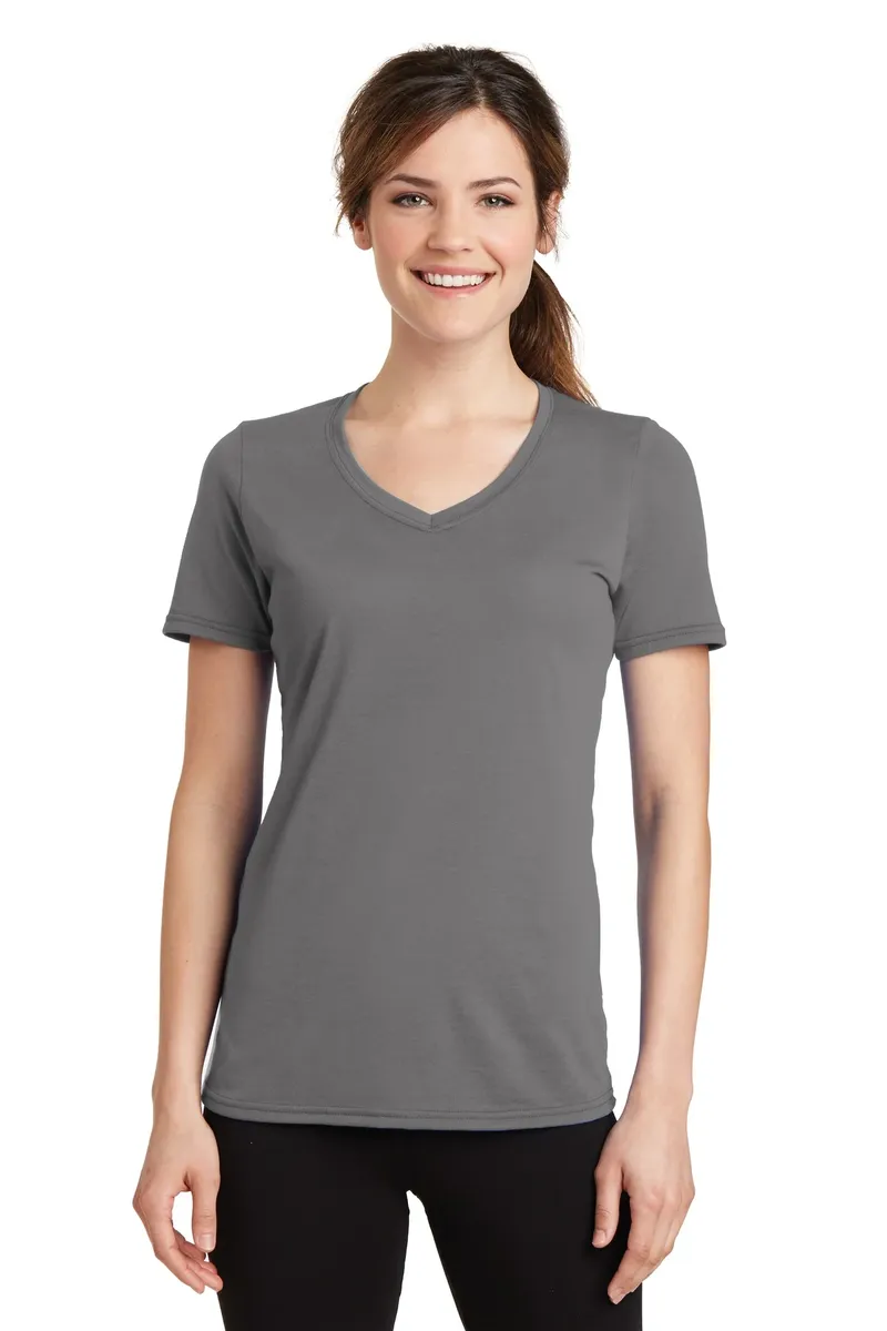 Port & Co Women's Performance Blend V-Neck Tee. LPC381V - additional view 13