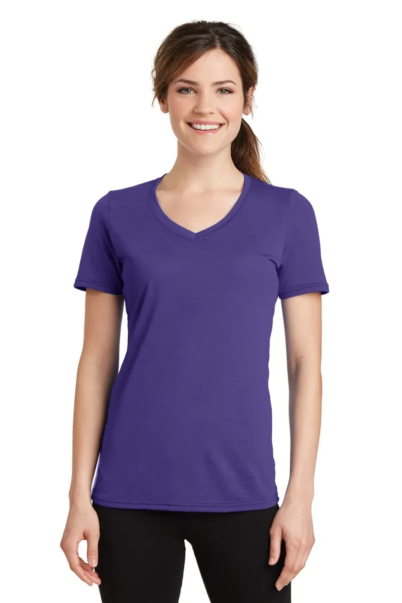 Port & Co Women's Performance Blend V-Neck Tee. LPC381V - additional view 12