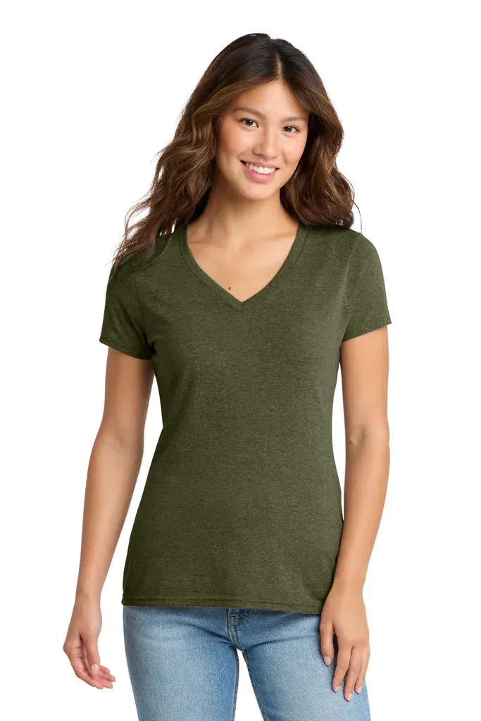 Port & Co Women's Tri-Blend V-Neck Tee. LPC330V