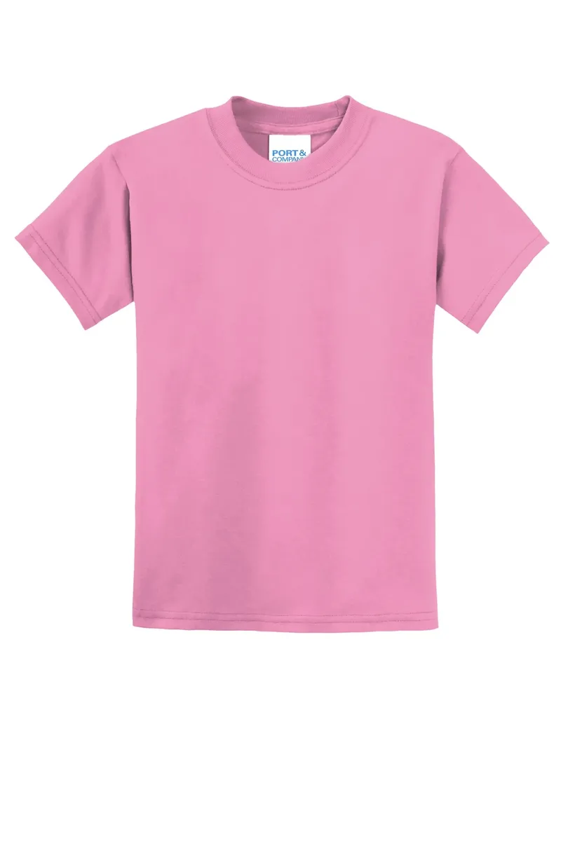Port & Co Youth Core Blend Tee.  PC55Y - additional view 12