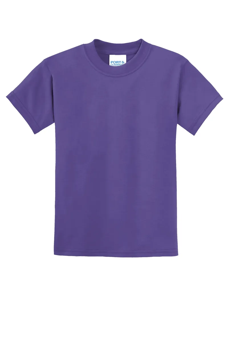 Port & Co Youth Core Blend Tee.  PC55Y - additional view 4