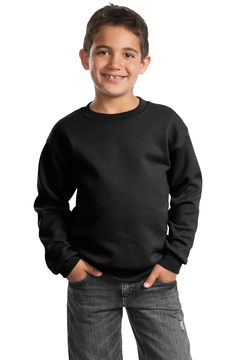 Port & Co Youth Core Fleece Crewneck Sweatshirt.  PC90Y - additional view 13